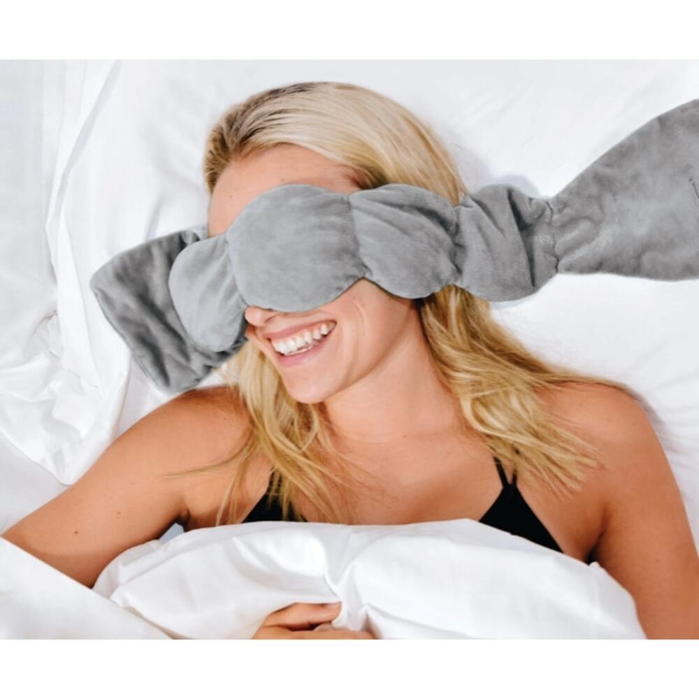 NodPod Sleep Mask, Weighted Blanket For Eyes, Gray, Pima Cotton Velvet NWT